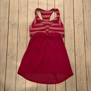 Lululemon Pink Striped Tank Size 6